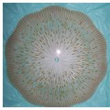 Mid Century Atomic Starburst Glass Ceiling Light