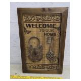 Welcome to our home sign