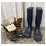 2 Pairs Boots - Ladies Size 8
