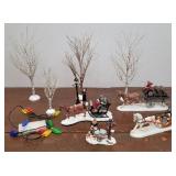 Dept 56 trees, horses, etc...  (some not dept