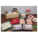 Box of Christmas and greeting cards - nice