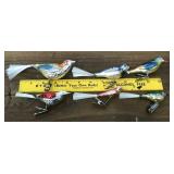 Clip on glass bird ornaments- box of 6