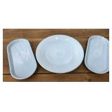 Fiesta ware bread plates, etc. *$ donated to Stray