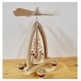 Wooden German Erzgebirge Pyramid-Small Angel