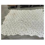 Popcorn bed covering looks queen size some