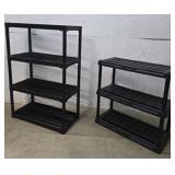 2 Plastic Shelves