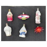 6 Vintage Ornaments - Most Glass