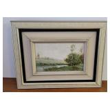 1800s Andrew Matthews (Galway NY) orig watercolor