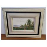 1800s Andrew Matthews (Galway NY) orig watercolor