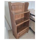 1 drawer Maple bookshelf 24"12"45"