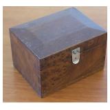 Tiny antique dovetailed walnut box - sewing?
