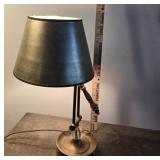 Brass and glass lamp