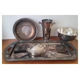 Silverplate - tray, bowls, etc