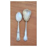2 sterling silver spoons