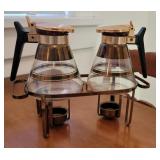 MCM copper/glass syrup/coffee carafees