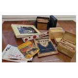 Box recipe boxes and cookbooks