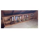 4 book shelves - Books are lot 71.  28x12x30