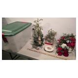 Christmas trees, tub with lid