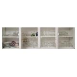 Contents of the upper cupboards - behind 4 doors