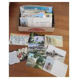 Box vintage postcards