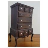 1800s Queen Anne 2pc jewelry chest - fabulous