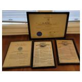 4 - 1920s-40s NY State Police certificates