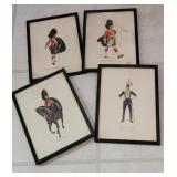 Set 4 Highlander costume prints - broken glass on