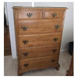 Maple highboy dresser 32"18"47"