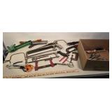 Tools- saws, clamps, scissors, etc