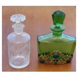 2 vintage perfume bottles