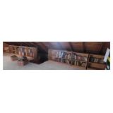 All the books on 8 bookshelves - *** bring