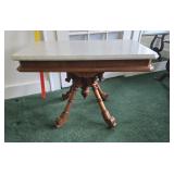 Victorian Marble top table 29"19"20"