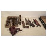 Early told, drill bits, vise, scribes