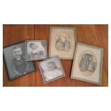 2 vintage fashion prints and photos