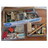 Box vintage and modern office junque - roll