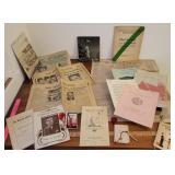 Box mostly Ithaca area ephemera - 1868 newspaper,