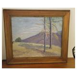 1919ish McKinney oil painting on canvas - Ithaca?