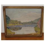 1913 Woodstock - McKinney painting on board