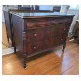 2 over 2 mahogany dresser 45"23"37"