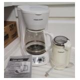 Coffee maker and Cuisinart coffee grinder