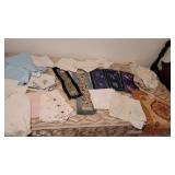 Great box vintage linens - The Chinese silks are