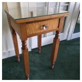 Cherry and tiger Maple 1 drawer stand 18"17"28"