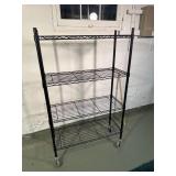 Adjustable rack on wheels 36x16x57.  3 of 5