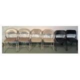 6 folding chairs