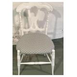 Painted white Victorian chair