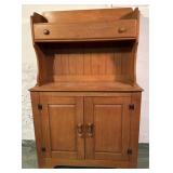 Maple open hutch Virginia house 38x14x57.   B