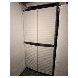 2 door plastic storage cabinet 35"23"71" -