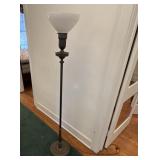 Brass floor lamp