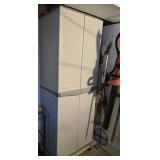 2 door plastic storage cabinet