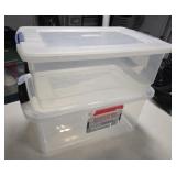 2 small tubs with lids